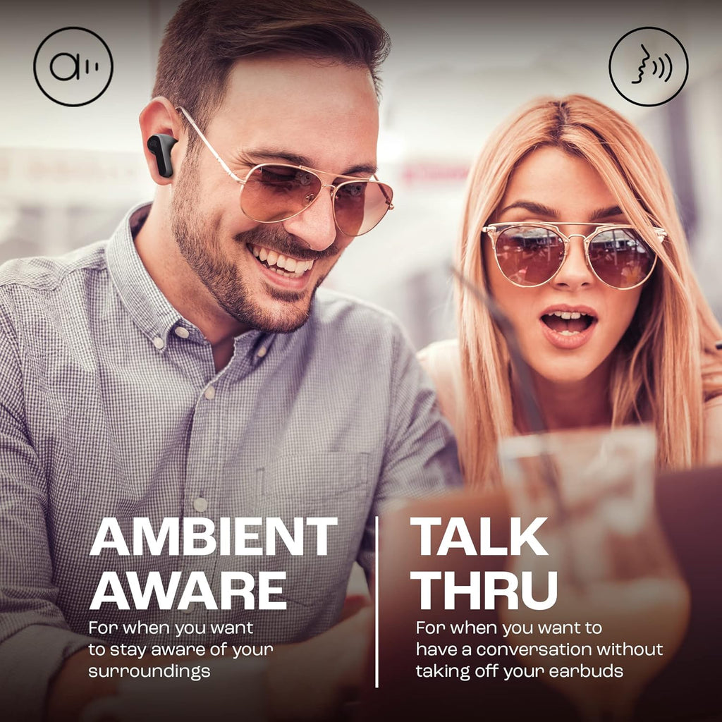 JBL Wave Beam, Auriculares Inalámbricos In-Ear, IP54 E IPX2, Manos Libres Y 32 Horas De Duración De La Batería, En Negro