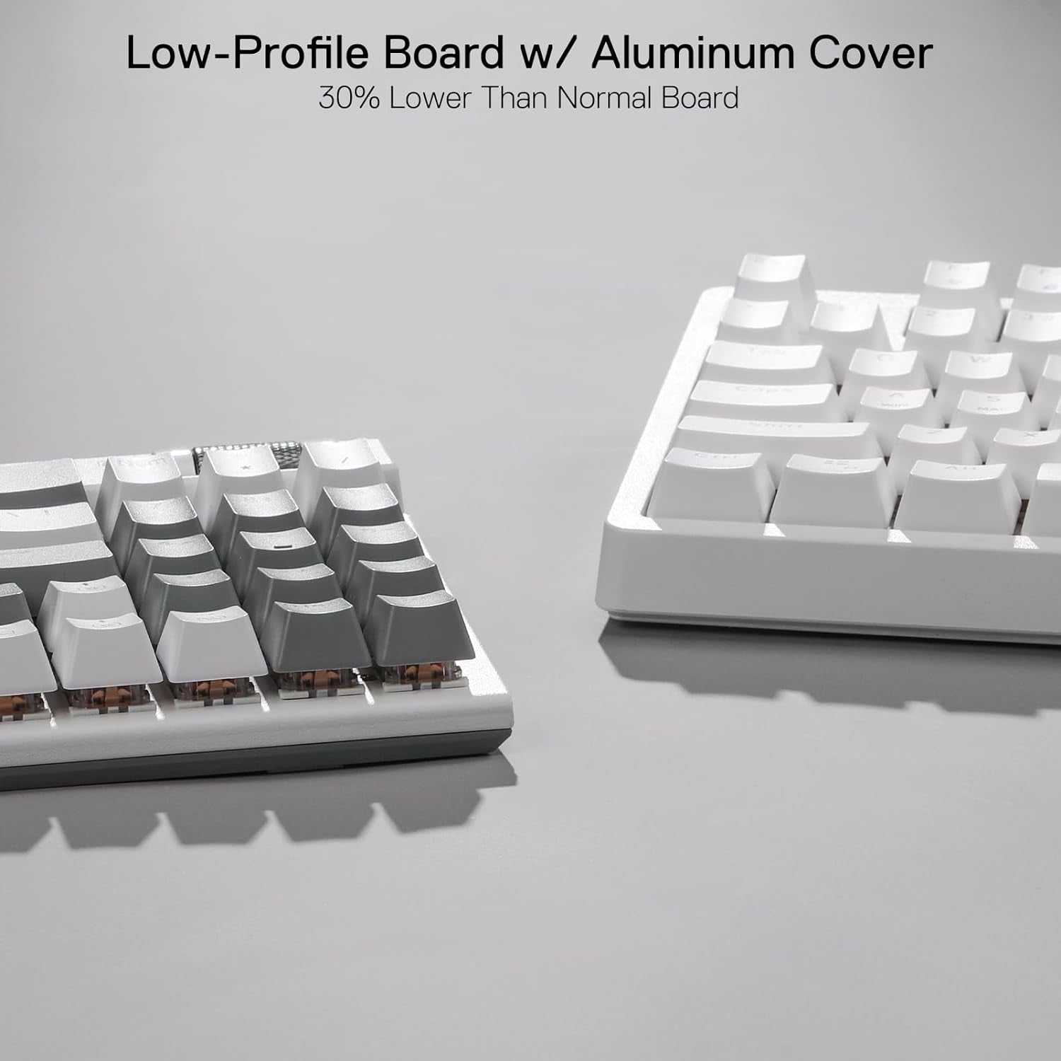 Redragon Teclado Mecánico K655 75% RGB Con Cable, Teclado Mecánico De Intercambio En Caliente De 78 Teclas Con Tablero De Cubierta De Aluminio, Mejorado Y Teclas Macro/Multimedia Integradas, US LAYOUT