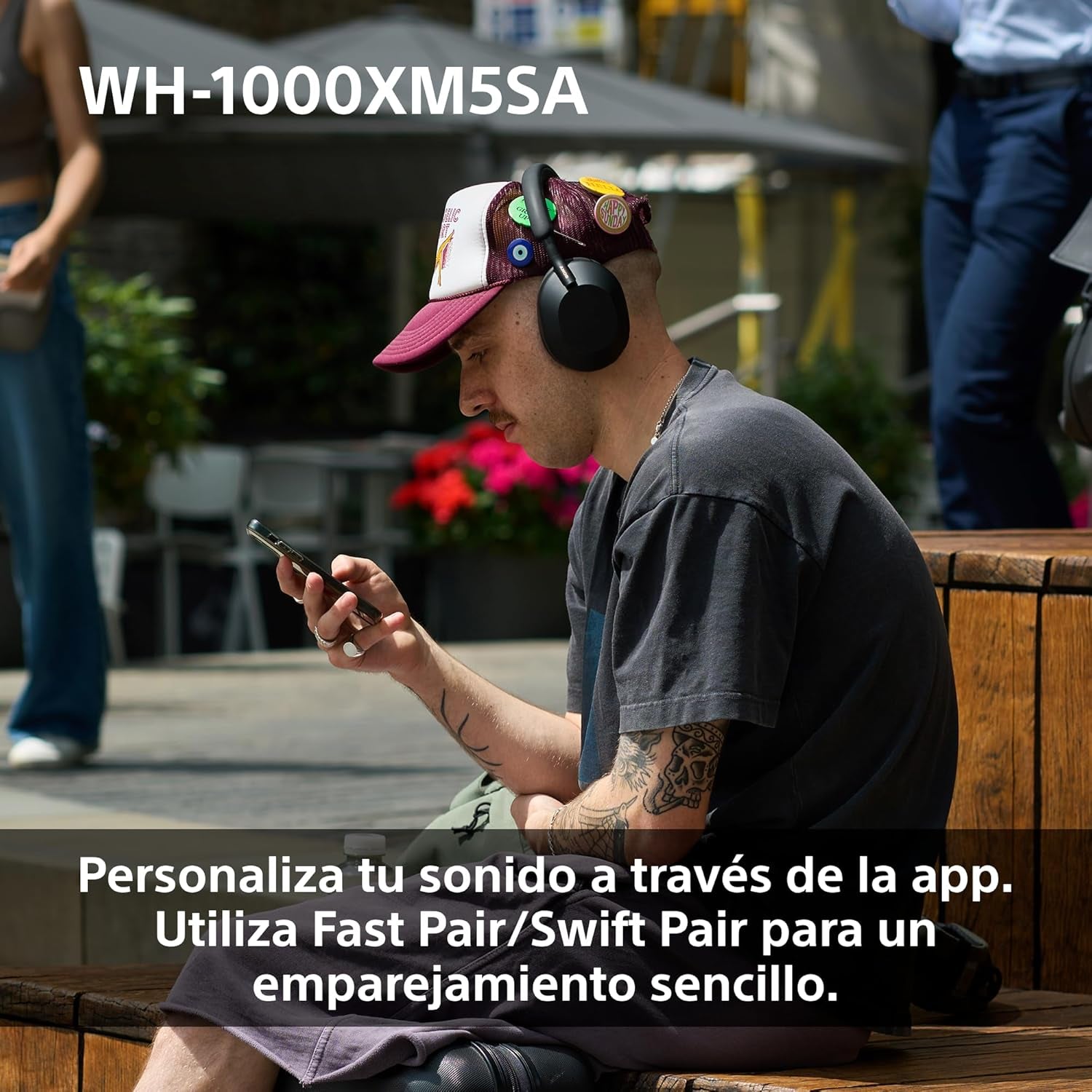 Sony WH-1000XM5SA Edición Especial Con Estuche Blando Auriculares Inalámbricos Premium Y Noise Cancelling, Bluetooth, Llamadas De Calidad, Hi-Res, Hasta 30 H De Batería, Negro