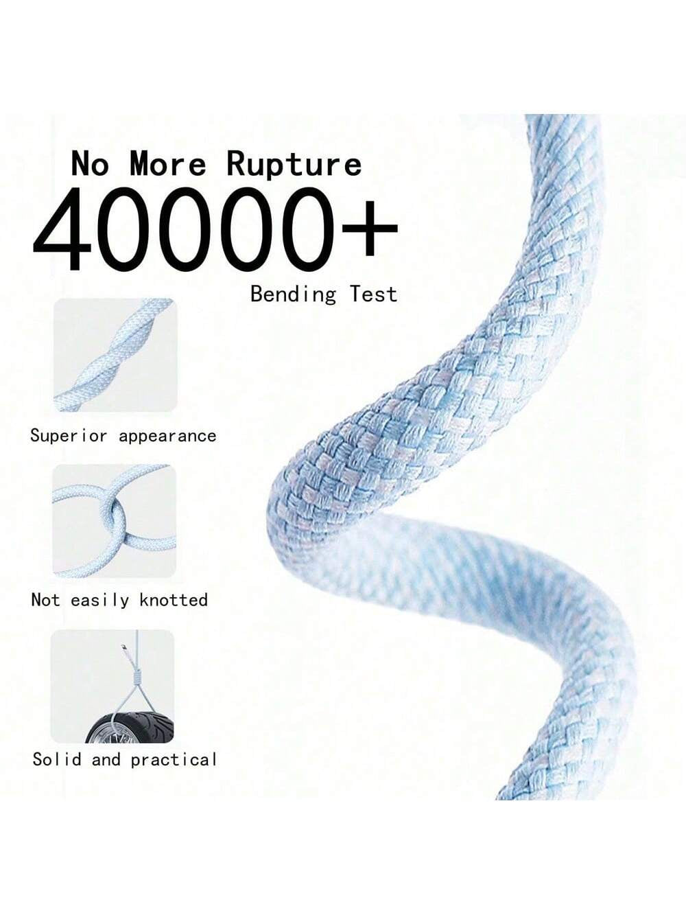  Fast Charge Braided Cable Compatible with Iphone 