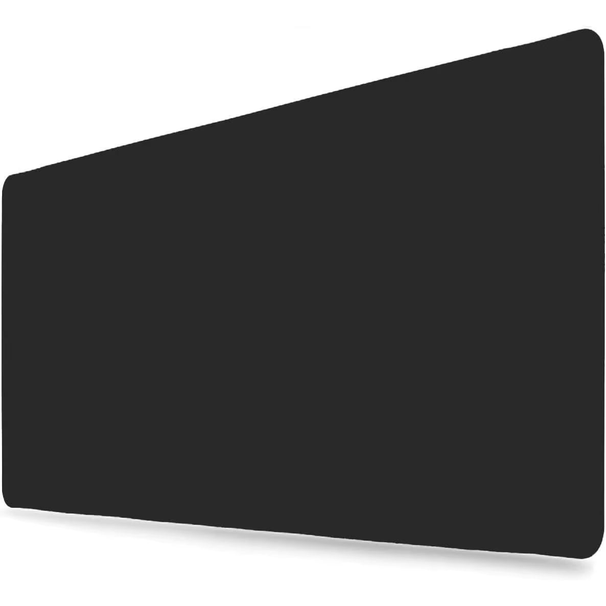 Large Waterproof PU Leather Mouse Pad - 80x40 cm Office Desk Mat and Laptop Protector (Black)