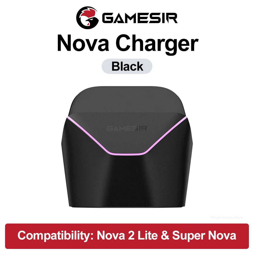 Nova 2 Lite Gamepad Charging Dock - Super Nova Charging Station for Original Switch Joysticks and Accessories