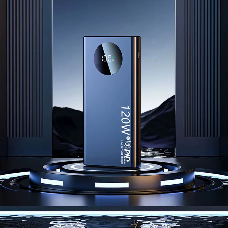 Portable Power Bank with Fast Charging 120W 500,000mAh High-Capacity