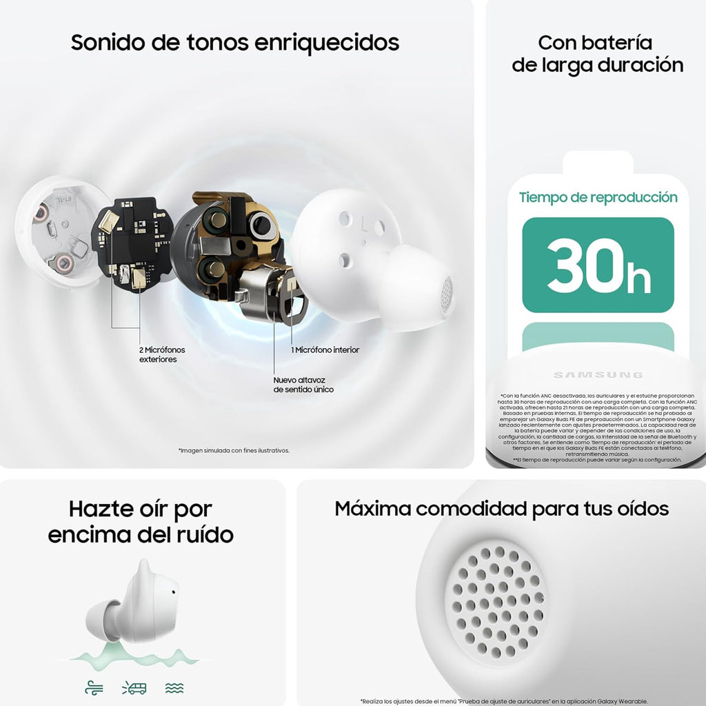 Samsung Galaxy Buds FE + Cargador 