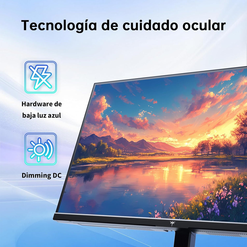 KTC Gaming Monitor, Fhd@144Hz 120Hz Con IPS Panel, Protección Contra Luz Azul De Hardware, 95% DCI-P3, 99% Srgb, ΔE＜2, 300 CD/㎡, 5Ms MPRT, 1500:1, Flicker-Free Y Adaptive Sync Para Trabajo Y Juegos